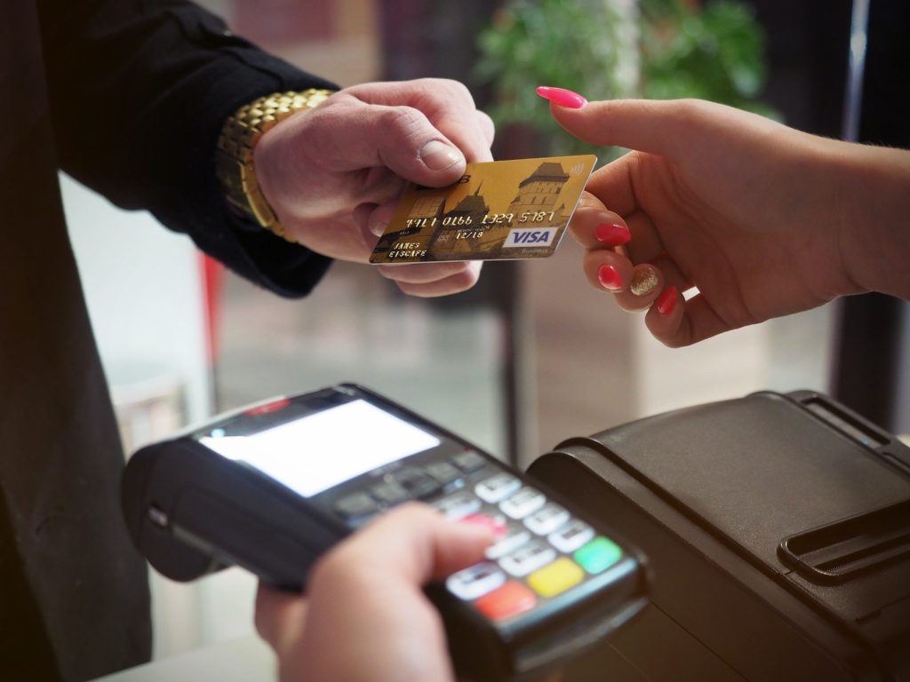 Black Credit Card Payment Terminal